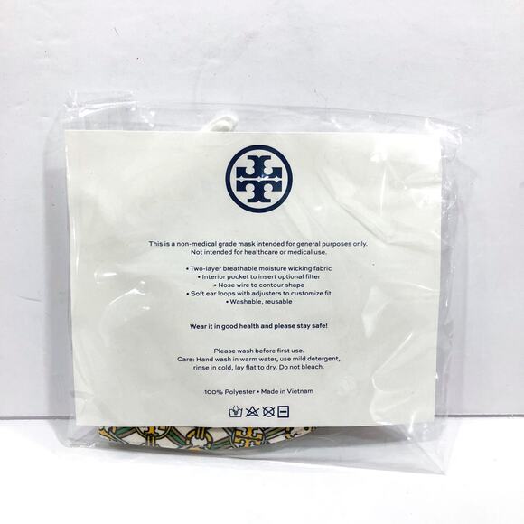 Tory Burch Piper Print Face Mask - Picture 3 of 6